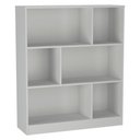 Ver imagem 1 de Estante Multiuso 6 Nichos B25 110x90 Cm Branco Novam