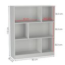 Ver imagem 3 de Estante Multiuso 6 Nichos B25 110x90 Cm Branco Novam