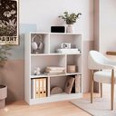 Ver imagem 7 de Estante Multiuso 6 Nichos B25 110x90 Cm Branco Novam