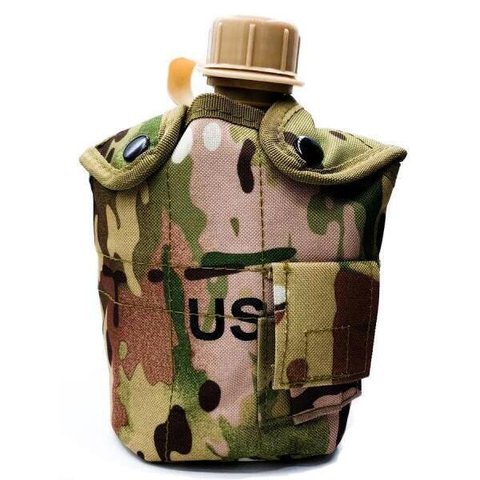 Cantil Militar Tático Térmico 800 Ml Caneca De Alumínio