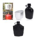 Ver imagem 2 de Cantil Militar Tático Térmico 800 Ml Caneca De Alumínio
