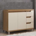 Ver imagem 1 de Gabinete para Banheiro 100cm sem Cuba Bege/Itapuã/Off White