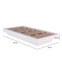 Ver imagem 4 de Cama de Solteiro Suspensa para Colchão 80cm/90cm Branca