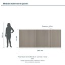 Ver imagem 3 de Painel Ripado Smart 280x120 cm (sem Furo) Incolar Grigio