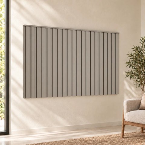 Painel Ripado Smart 280x120 cm (sem Furo) Incolar Grigio