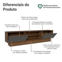Ver imagem 4 de Rack para Tv até 80 Polegadas 218 Cm 2 Portas Rustic/cinza Vik Madesa