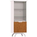 Ver imagem 4 de Kit Aparador Buffet Bar Living com Cristaleira Adega Vicky N01 Off White Ypê - Lyam Decor