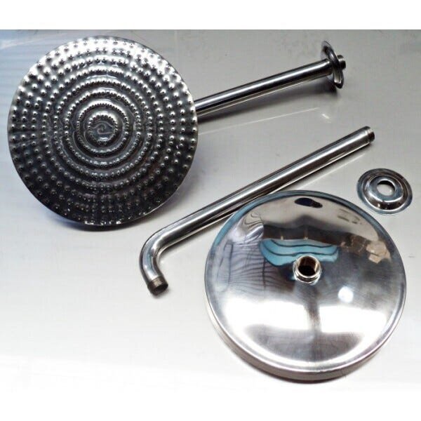 Chuveiro Para Piscina Ducha Fria Externa 31cm Em Aço Inox - 2