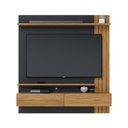 Ver imagem 5 de Painel TV 65 pol 150cm Bancada Suspensa Ripado Luca Noce Milano-Preto Fosco C04 - D'Rossi