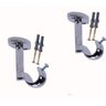 2 Suportes de Teto para Varão Simples 19 mm Cromado - 1