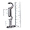 3 Suportes de Metal para Varão cortina Duplo 28/19 mm - 3