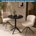 Ver imagem 2 de Mesa Redonda Solara Or Design Polipropileno Preto 76 cm (Altura) Tampo Redondo 70 cm (Largura)