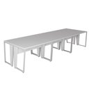 Ver imagem 3 de Mesa Trabalho Escritório 6 Pessoas 360cm Pé Metal F5 Office Cor:cinza