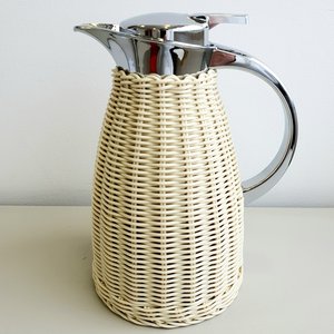 Garrafa Térmica de Aço Inox Treliça Bege 1,5 L