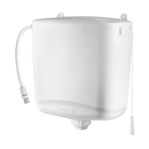 CAIXA DE DESCARGA ALTA ENGATE FLEXIVEL PLASTICA BRANCA TIGRE