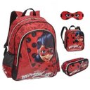 Ver imagem 1 de Kit Mochila Escolar Ladybug Tam G Costas