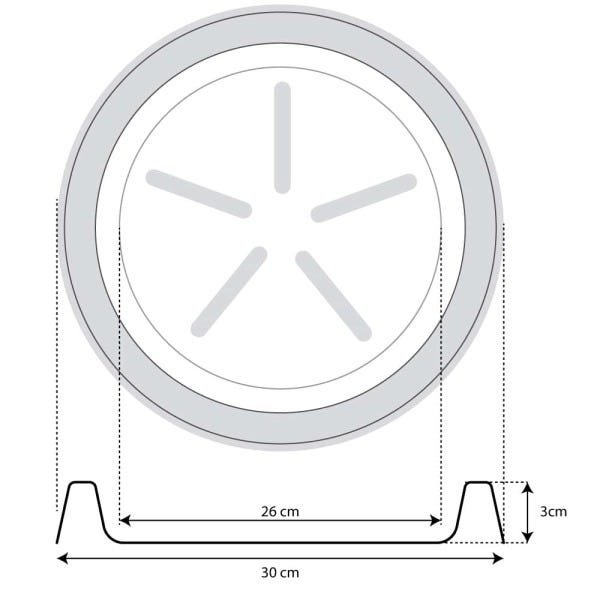 Base Redonda 28 x 3 cm Vasart - R.1010.028.003.02 - 3