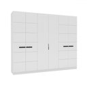 Ver imagem 2 de Guarda-roupa Casal Lisboa 6 Portas 4 Gavetas Branco - Politorno