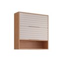 Ver imagem 1 de Armário Aéreo Cozinha Modulado Esplendida C/ 2 Portas Basculantes 80cm Freijo/off White - Mgm