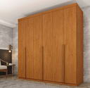 Ver imagem 1 de Guarda Roupa Casal 6 Portas 4 Gavetas 270cm Joinville Cinamomo - TCIL Móveis