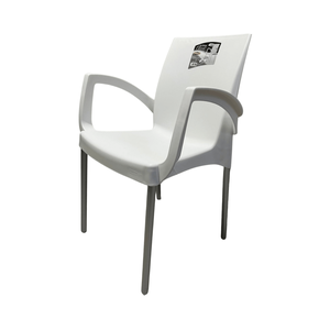 Cadeira Poltrona Sala Cozinha Jardim Pé Aluminio Plasnew