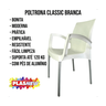 Cadeira Poltrona Sala Cozinha Jardim Pé Aluminio Plasnew - 8