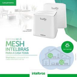Roteador Intelbras Twibi Wifi Mesh Giga Kit com 2 Unidades - 9
