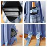 Conjunto Completo de Mochila e Acessório Luxuoso - Azul - 4