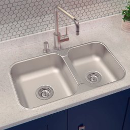 Cuba de Embutir/sobrepor Tramontina Isis 2c 34-28 Bs em Aço Inox Acetinado 69x40 com 2 Cubas Tramont - 2