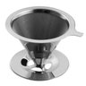 Filtro Duplo Coador Café Aço Inox Sem Papel Italiano Pequeno - 1