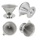 Ver imagem 2 de Filtro Duplo Coador Café Aço Inox Sem Papel Italiano Pequeno