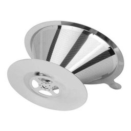 Filtro Duplo Coador Café Aço Inox Sem Papel Italiano Pequeno - 6