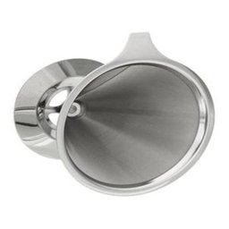 Filtro Duplo Coador Café Aço Inox Sem Papel Italiano Pequeno - 4