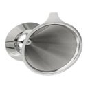Ver imagem 4 de Filtro Duplo Coador Café Aço Inox Sem Papel Italiano Pequeno