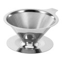 Ver imagem 5 de Filtro Duplo Coador Café Aço Inox Sem Papel Italiano Pequeno