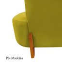 Ver imagem 7 de Namoradeira Sofá Feijão Luna 100cm Orgânica Suede Amarelo
