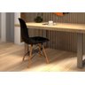 Cadeira Eiffel Para Mesa De Jantar Pés De Madeira Maciça - 1