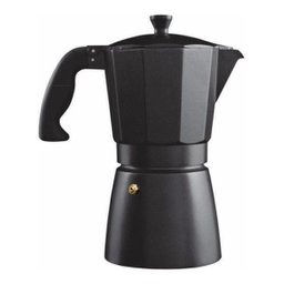 Cafeteira Italiana Preta Em Alumínio Capacidade 06 Xícaras - 1