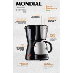 Cafeteira Elétrica Mondial Dolce Arome Thermo Inox C-34 15 Xícaras - 3