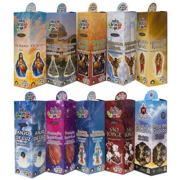 Incenso Católico Importado Kit 10 Caixas 80 Varetas No Total - 1