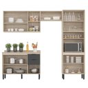 Ver imagem 3 de Cozinha Modulada Firenze FI0002 Avena Grafito - Demóbile
