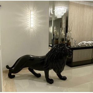 ESCULTURA LEÃO LUXO EM FIBRA DE VIDRO Pronto Artes DECORAÇÃO DE JARDIM