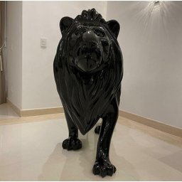 ESCULTURA LEÃO LUXO EM FIBRA DE VIDRO Pronto Artes DECORAÇÃO DE JARDIM - 3