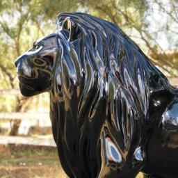 ESCULTURA LEÃO LUXO EM FIBRA DE VIDRO Pronto Artes DECORAÇÃO DE JARDIM - 5