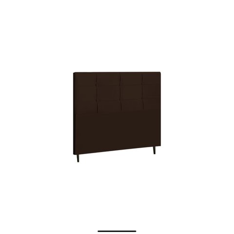 Cabeceira Casal Queen Jbe Moveis Style 164cm Marrom Para Cama Box 158cm Decoração Quarto