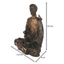 Ver imagem 3 de Imagem Estátua São Francisco Assis Meditando Em Resina 19 Cm