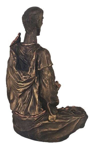 Imagem Estátua São Francisco Assis Meditando Em Resina 19 Cm - 2