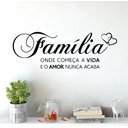 Ver imagem 1 de Adesivo de Parede Decorativo Frase Família