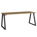 Ver imagem 2 de Mesa Escrivaninha Industrial Home Office 160cm Idea A03 Nogal Sevilha Preto - Lyam Decor