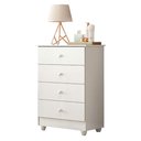 Ver imagem 7 de Guarda Roupa Flocos com Gaveteiro Soft e Berço Americano Soninho Branco Acetinado Colchão